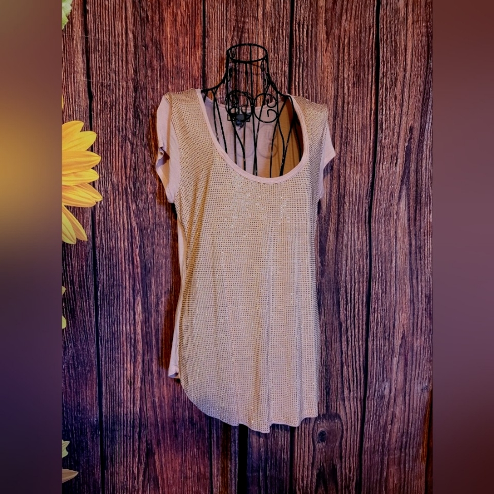 I Jeans By Buffalo Capped Sleeve Top